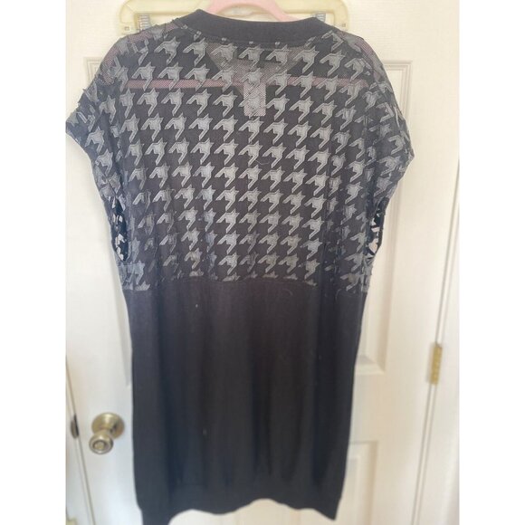 Men's Harrison Wong Black Long Vest Size L - Picture 3 of 4